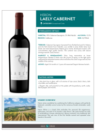 Laely Cabernet 2020 Product Sheet