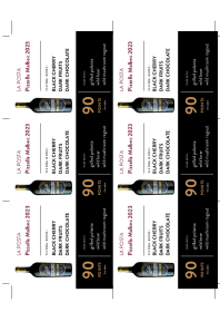 Pizzella Malbec 2023 Shelf Talker