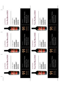 Tinto Red Blend 2023 Shelf Talker