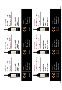 Field Select Cabernet Sauvignon 2021 Shelf Talker