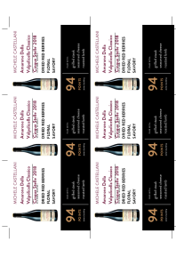 Amarone Della Valpolicella Classico 'Cinque Stelle' 2018 Shelf Talker