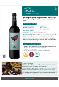 Malbec 2023 Product Sheet