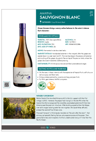 Sauvignon Blanc 2024 Product Sheet